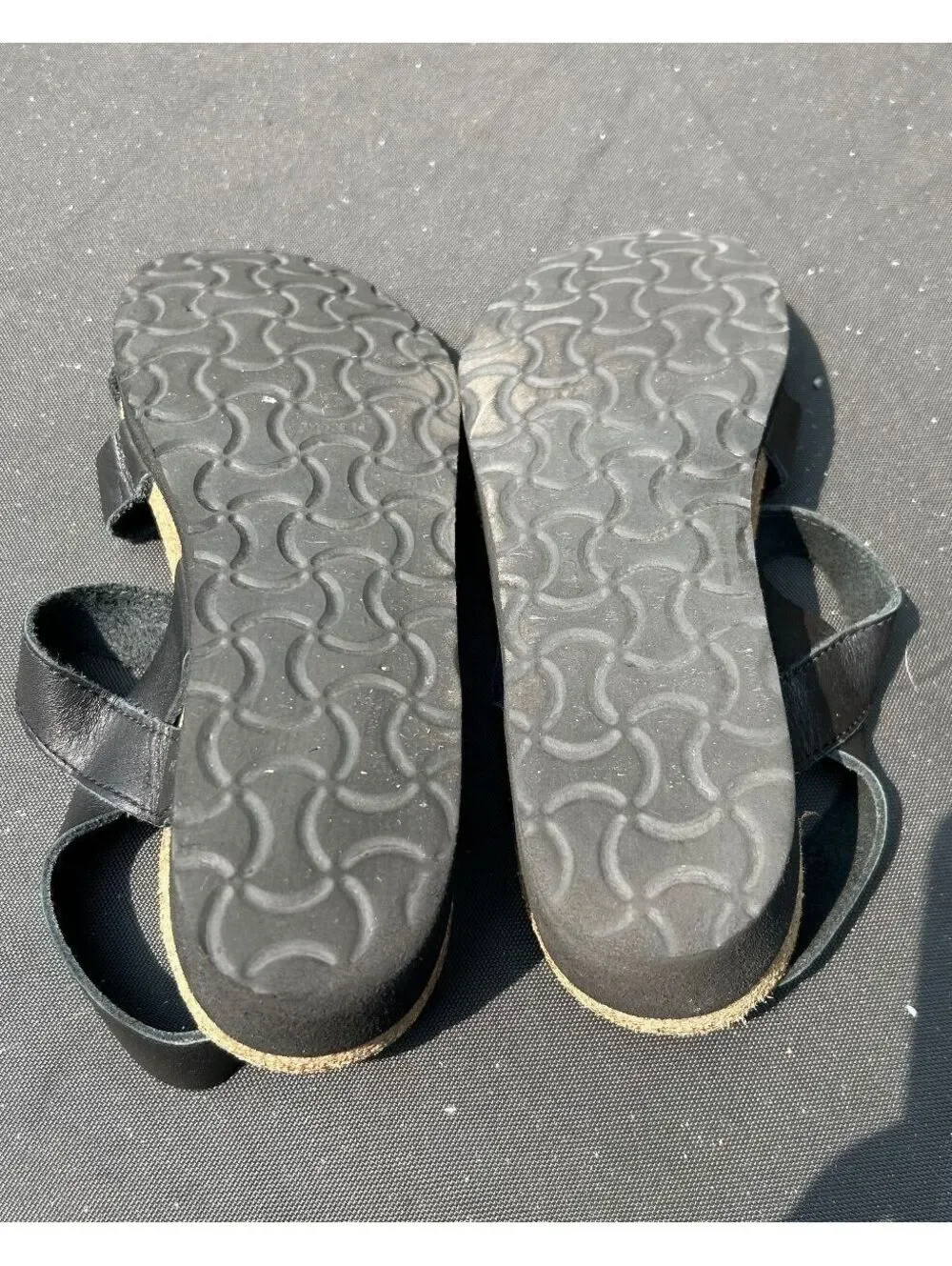 Naot black leather sandals shoes EU39